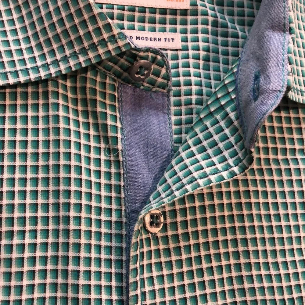 Like new! - TOMMY BAHAMA Jeans 100% Coton Island Modern Fit Button Down - Picture 4 of 8